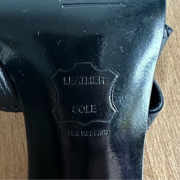 Stuart  Black Heeled Sandals - Picture 8 of 11